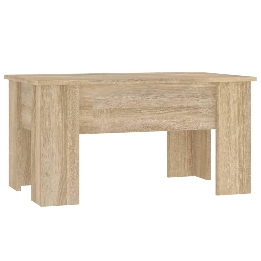 Couchtisch Sonoma-Eiche 79x49x41 cm Holzwerkstoff, Couchtisch, Wohnzimmertisch, Beistelltisch - für Wohnzimmer und Büro - Mittelpunkt für Ihr Zuhause
