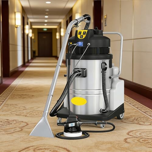 Máquina profesional de limpieza de alfombras comercial 3 en 1, aspiradora extractora resistente para limpieza húmeda y seca en grandes áreas, ideal para oficinas y hogares