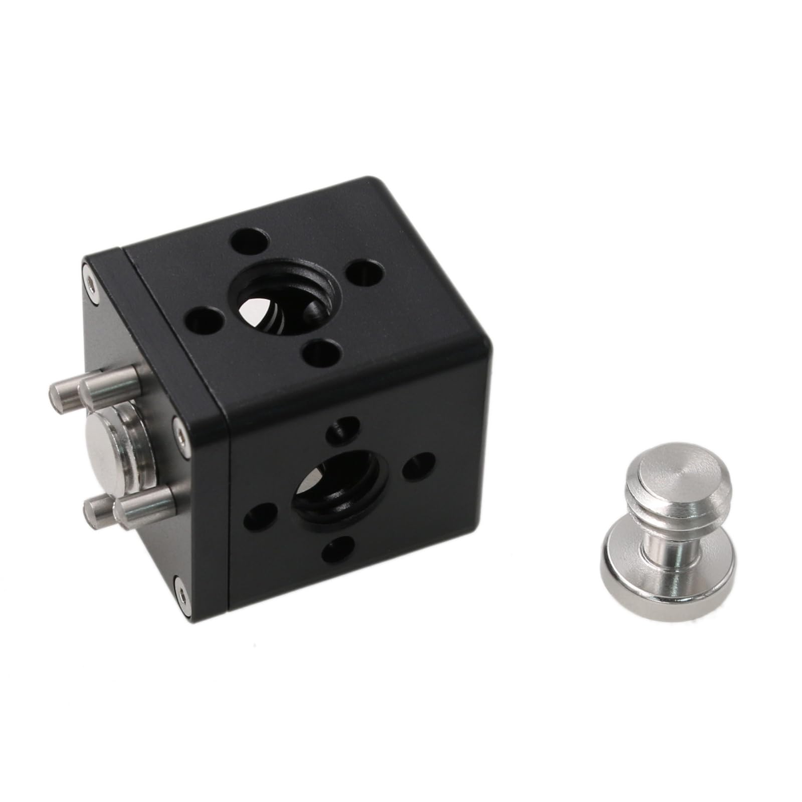 HangTonBlock 3/8" Thread Lock Mount Extension Adapter for ARRI Sony RED Camera Monitor Handle Focus Motor Teradek Wireless System Black Square