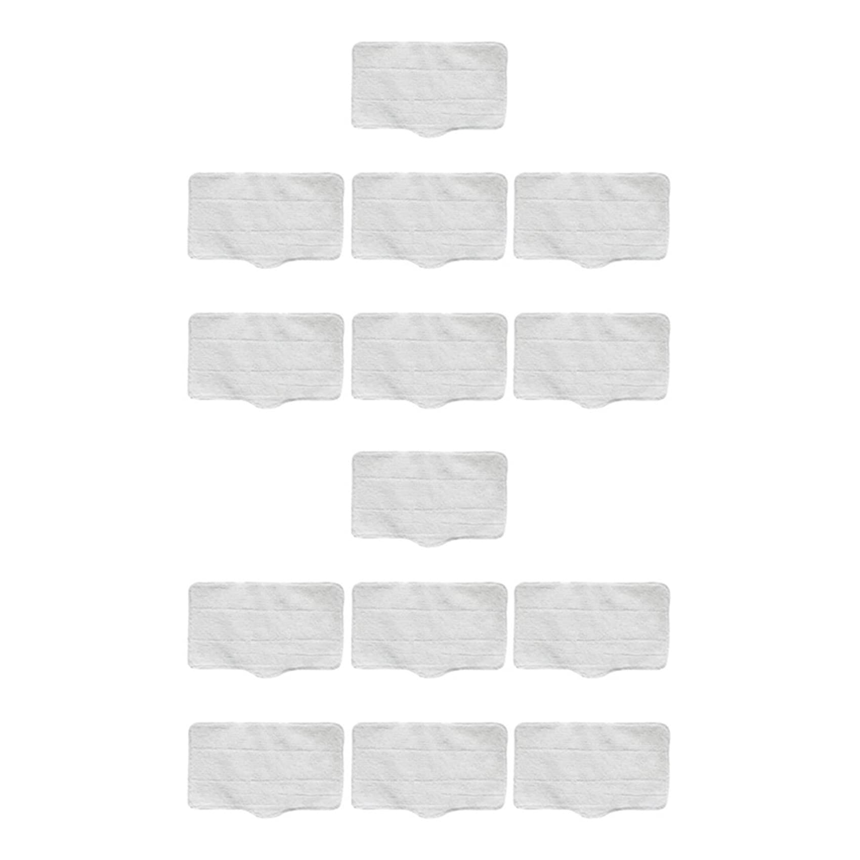 Hndhbfgrt 14x Mop Cleaning Pads for ZQ100 ZQ600 ZQ610 Steam Vacuum Cleaner Mop Cloth Rag Replacement Accessories