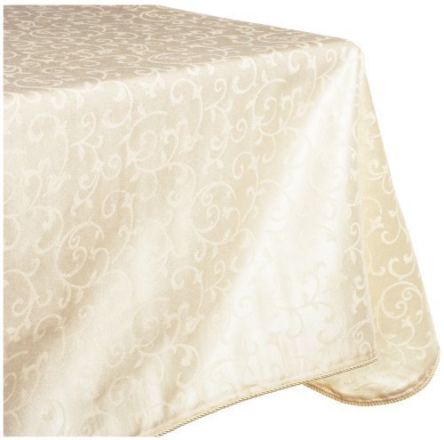 Lenox Linens Opala Innocence Platinum #7186 Toalha De Mesa 228,6 Cm