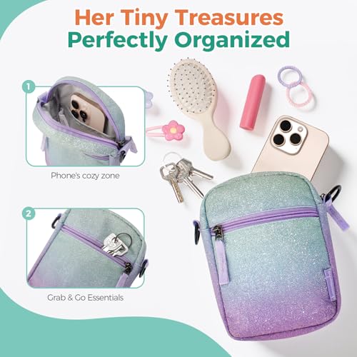 Image of Choco Mocha Kids Purse for Girls Purses Age 6-8 8-10 Girls Crossbody Purses for Kids 10-12 Girl Gift
