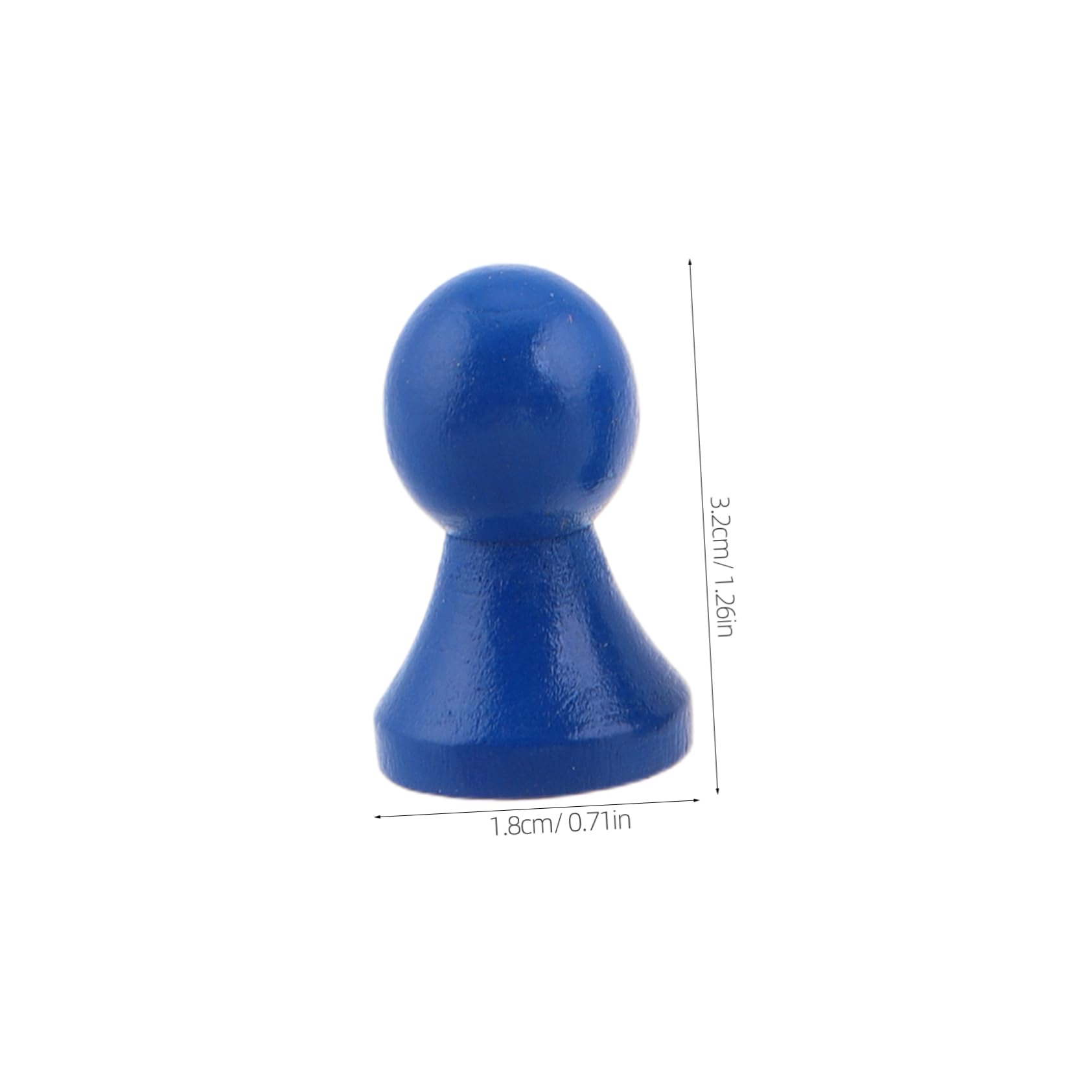 Abaodam 12pcs Wooden Humanoid Chess Pieces Portable Travel Chess Set for Checkers