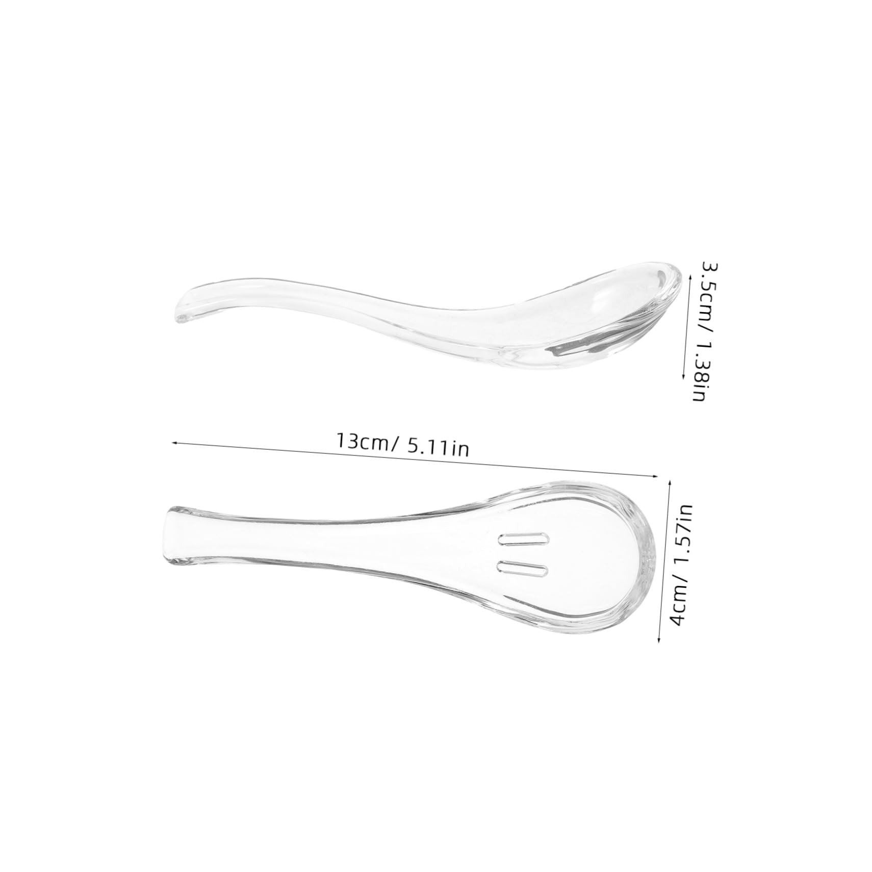 MOLUCKFU 2pcs Elegant Spoons Multifunctional Kitchen Utensils for Soup Desserts Breakfast Stylish Tableware for Home Restaurant Use