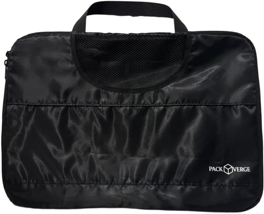 Compression Packing Cubes for Travel – 7 Piece Premium Set – Water Resistant Polyester Luggage Organizer Bags – Space Saving Suitcase Organizer System – Black - Image 8
