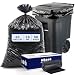 Plasticplace 65 Gallon Trash Bags │ 1.5 Mil │ Black Heavy Duty Garbage Can Liners │ 50” x 48” (50 Count)