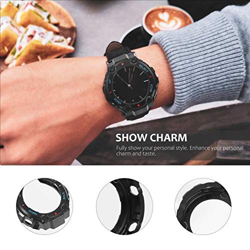 ULTECHNOVO Cobertura da Moldura Do Relógio Protetor de Tela Do Relógio Compatível Com Amazfit T-Rex