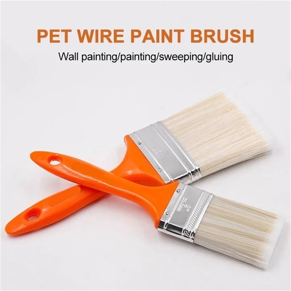 Pinceles for detalles finos for arte en lienzo Pinceles de cerdas suaves ultrafinas for proyectos de arte de decoración del hogar Trazo suave Mango ergonómico Diseño antigoteo Paredes Lienzo Muebles M
