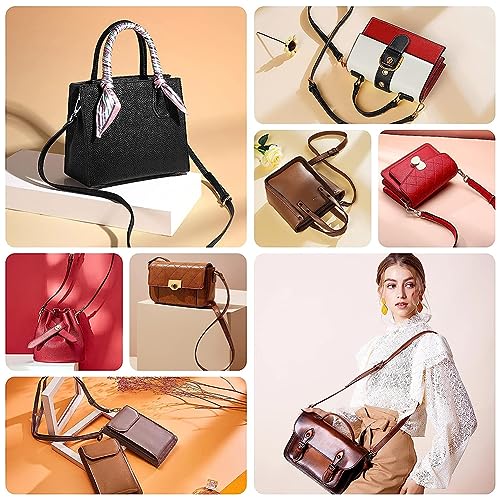Image of PH PandaHall 5 Colors Cross Body Strap for Purse, 41~48 Inch Adjustable Leather Replacement Strap Handles Purse Strap Handle Handbag Straps with Platinum Buckles for DIY Crochet Bags Shoulder Bags
