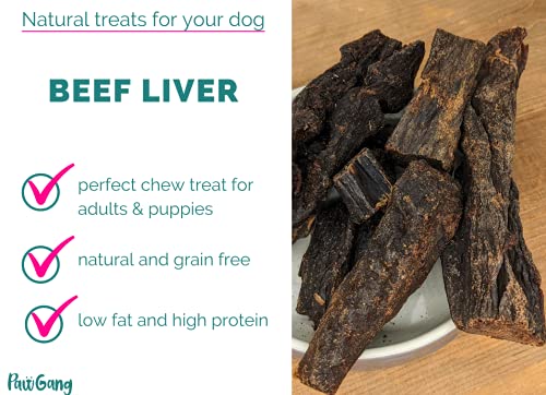 PawGang, Beef Liver 200g, 100% Natural Treats for Dogs Puppies Young Adult Old Small and Large Dog - Image 3