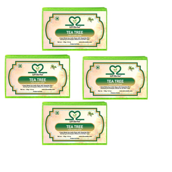 Image of Tea Tree Handmade Premium Soap (Pack of 4) 500 GMS (4 x 125 g)