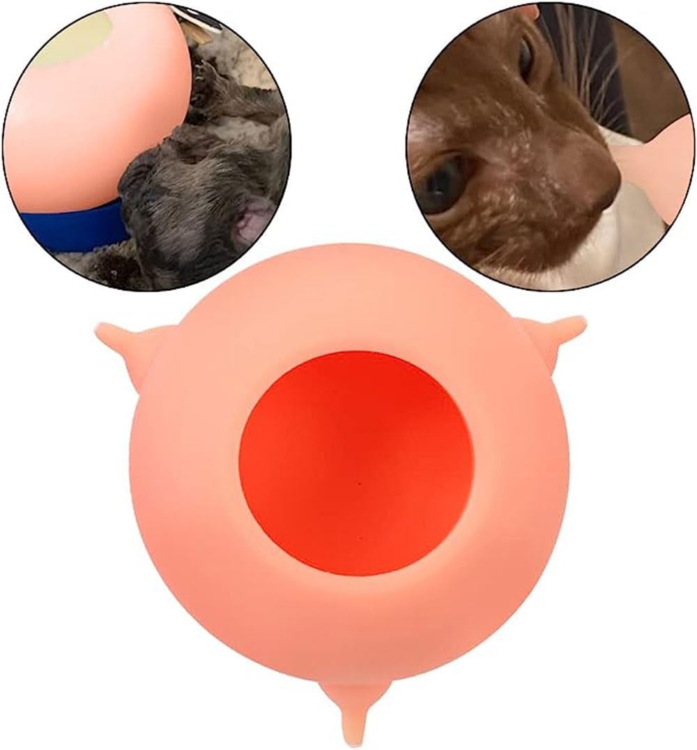 Ciotola Per L'alimentazione Del Latte In Silicone Con 3 Capezzoli, Mangiatoia Per Il Latte Per Cuccioli, Stazione Di Cura Per Gatti Da 200 Ml Per L'alimentazione Di Piccoli Animali Appena Nati Entro D