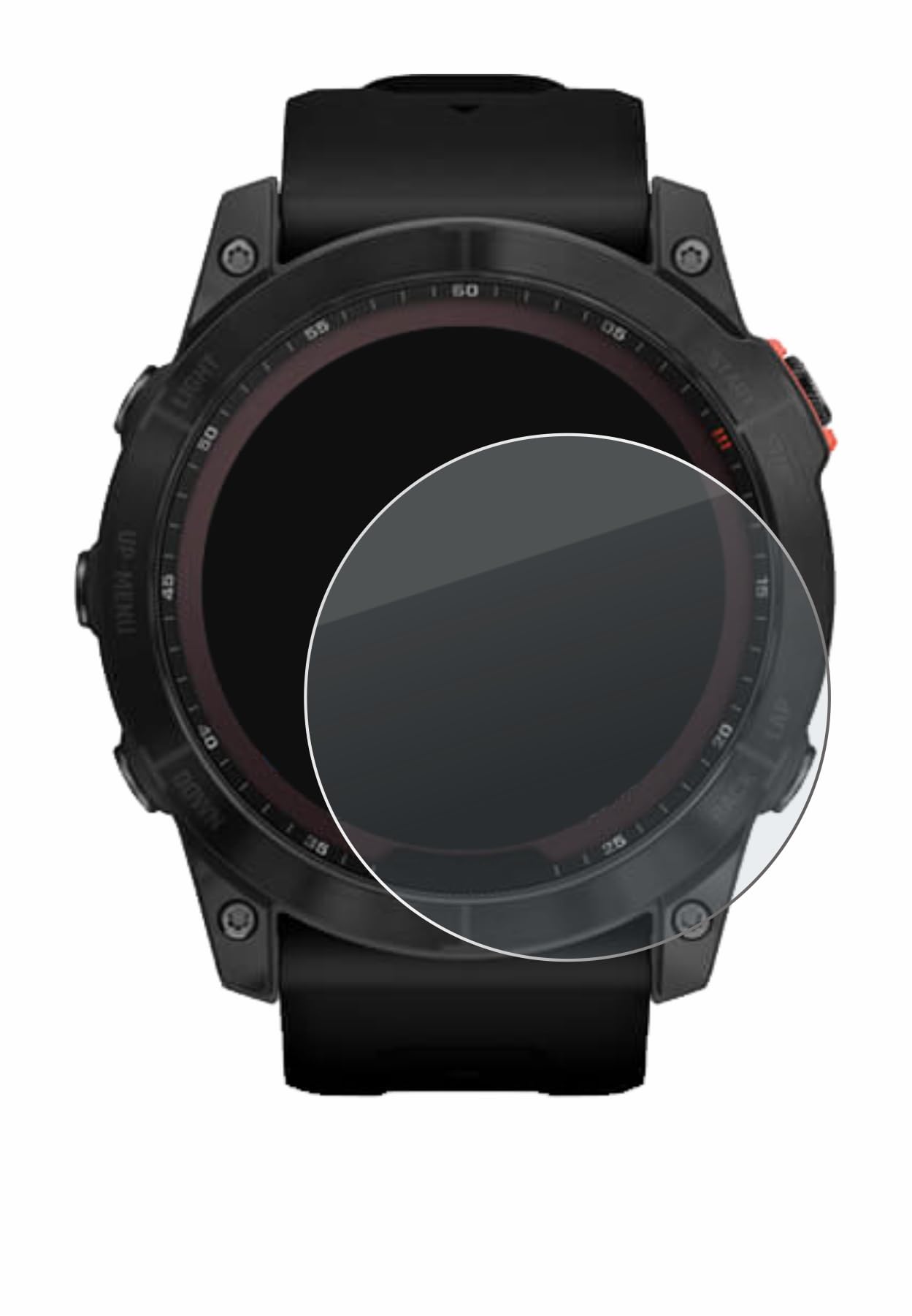 brotect Pellicola Protettiva Vetro per Garmin Fenix 7X (51 mm) Protezione Schermo (6 Pezzi) [Durezza Estrema 9H, Chiaro