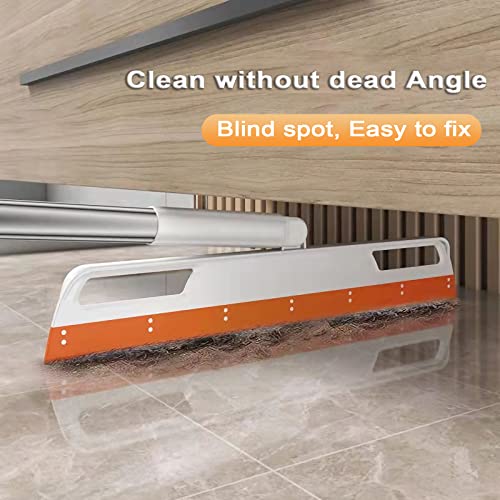 Floor Squeegee Multifunction Magic Broom, 4-in-1 Easily Dry The Floor Surface and Remove Dirt and Hair, pet Hair Remover, Liquid, Glass Wiper, Super Sweeper Broom for Living Room, Kitchen, Bathroom