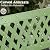 VINGLI 47'' Outdoor Bench, Weather Resistant Garden Patio Bench Powder Coated Iron Frame w/PVC Mesh Backrest Slatted Seat, 2-Person Outdoor Furniture for Front Porch Entryway Park (Green)