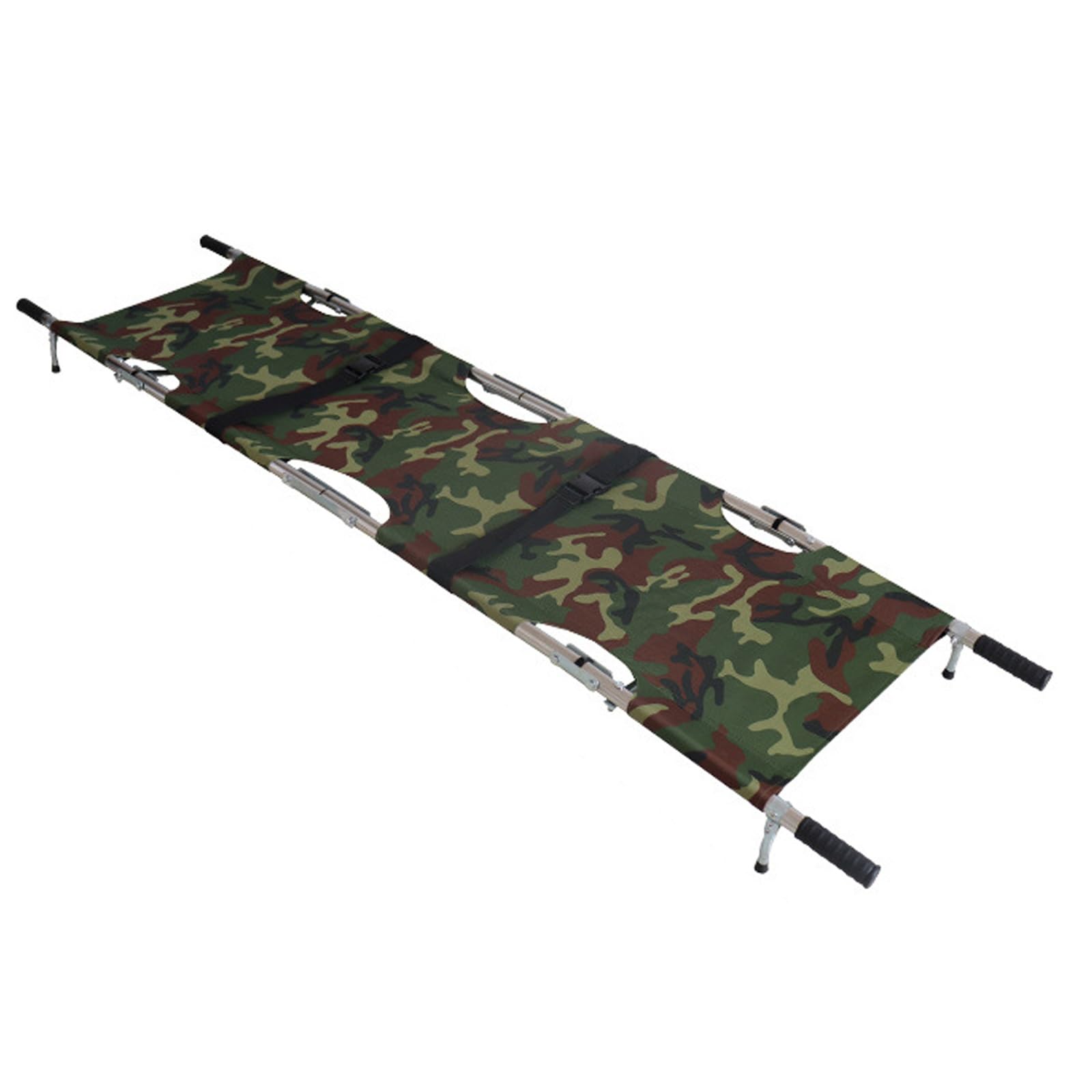SWENEEN Stainless Steel Portable Foldable Stretcher,Rescue Ambulance Stretcher,Rescue Essentials,With 4 Brackets,350 Lb Capacity,For Patient Transfer In Hospitals,Firefighting,S,Camouflage