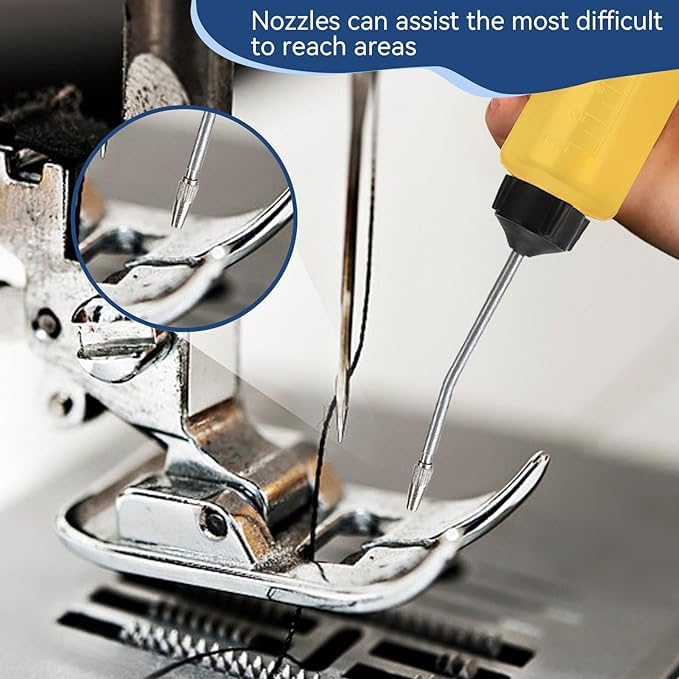 5 Oliatori Per Macchina Da Cucire - Bottiglie Con Beccuccio Lungo Per Manutenzione Fai-da-te - Foto 9