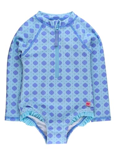 Image of RuffleButts Girls One Piece Rash Guard Baby Swimsuit UPF 50+ Sun Protection