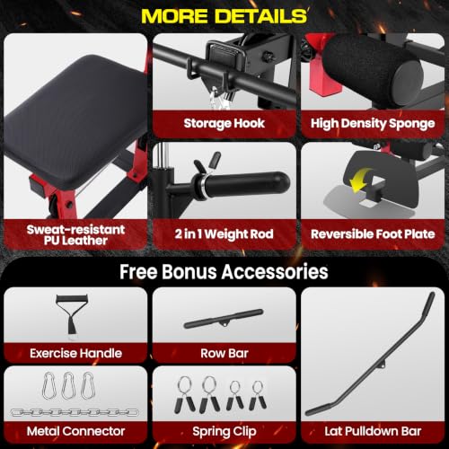 Image of OPPSDECOR Home Gym, Workout Station with High /Low Pulley System, Multifunctional Home Gym Equipment, Exercise Equipment for Full Body Strength Training, Weight Machine with PEC Fly & Chest Press