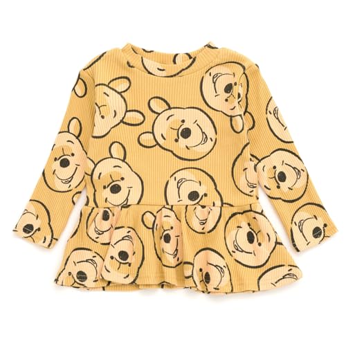 Image of Disney Girls' Ribbed Long Sleeve Tee and Pants Set for Baby & Kids