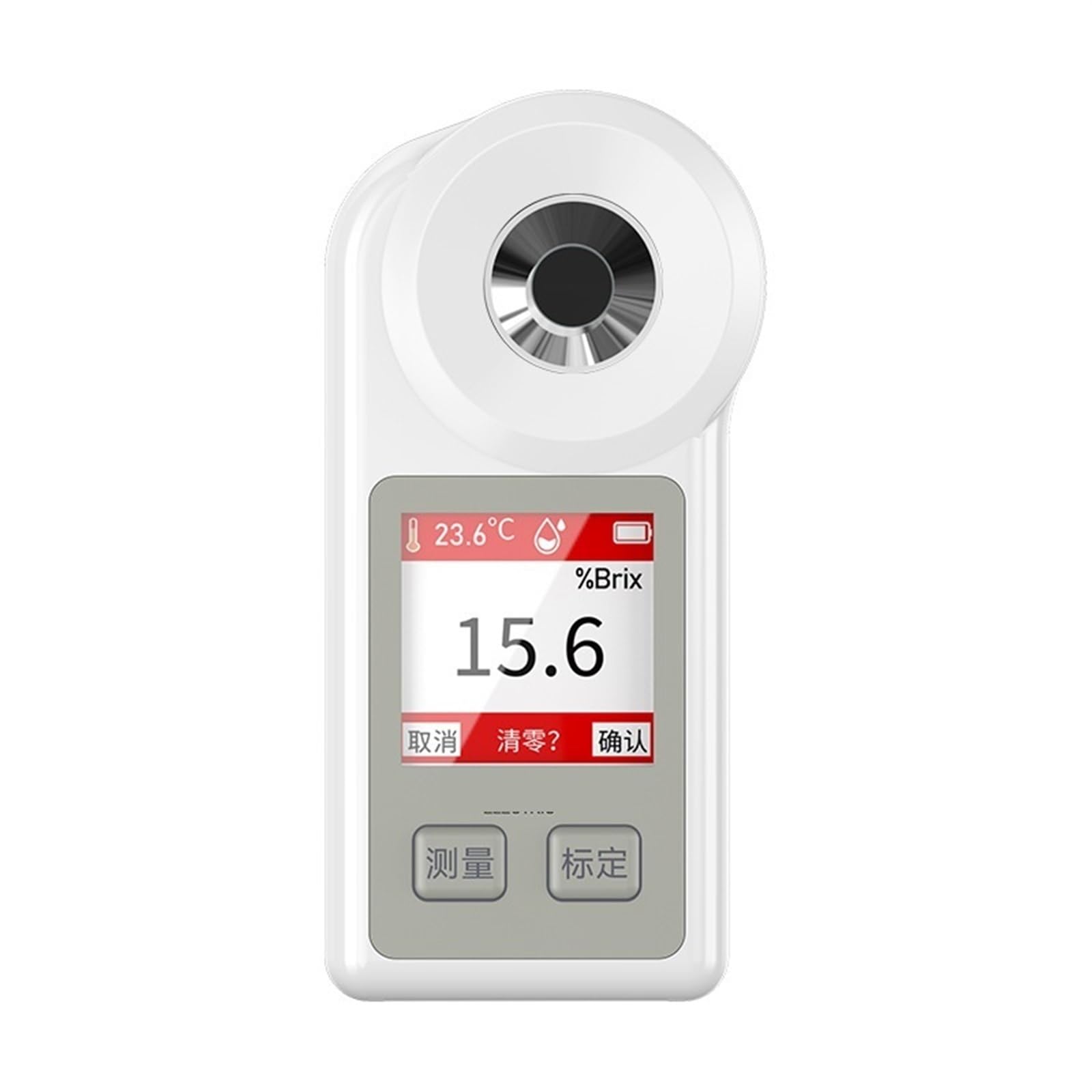Refractómetro Refractómetro digital de azúcar Brix Medidor electrónico de dulzor portátil Sacarímetro Rango de medición 0,1%-55% Brix Fácil de enfocar y calibrar