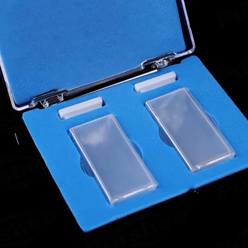 2 cubetas de cuarzo con tapa - 20 mm de longitud de paso óptico JGS1 for laboratorio de espectrofotómetro(Frit sintering)