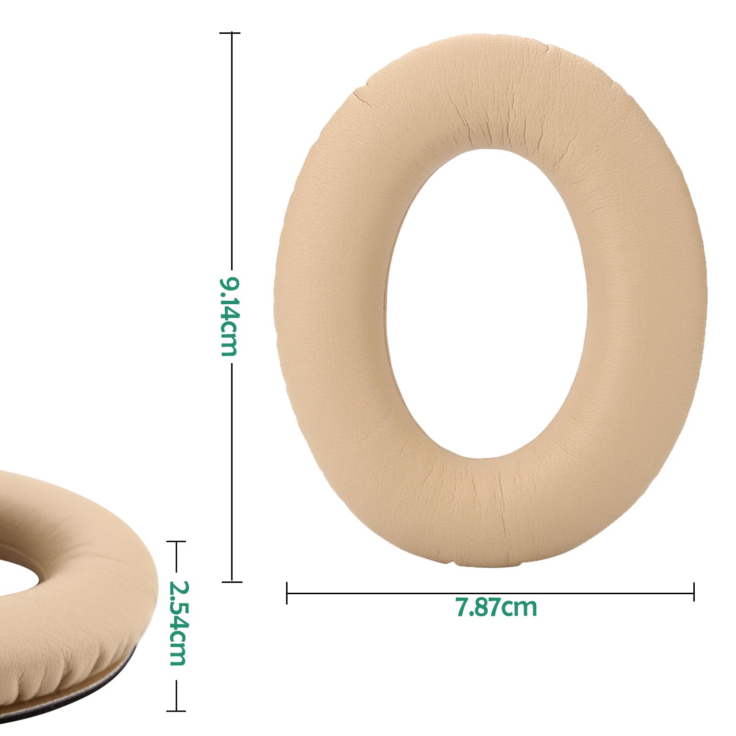 WADEO Auricolari di Ricambio, per Bose QC45/QC35/QC25/QC15/QC2/AE2/AE2W, 2 pezzi Cuscino Auricolari in schiuma, Cuffie di Ricambio per Cuffie Bose QuietComfort
