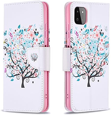 Samsung Galaxy A52 Case, Galaxy A52s 5G Case Shockproof Slim PU Leather Flip Wallet Phone Silicone Cover with Magnetic Stand Protective Smartphone Cases for Samsung A52 5G The Tree of Life