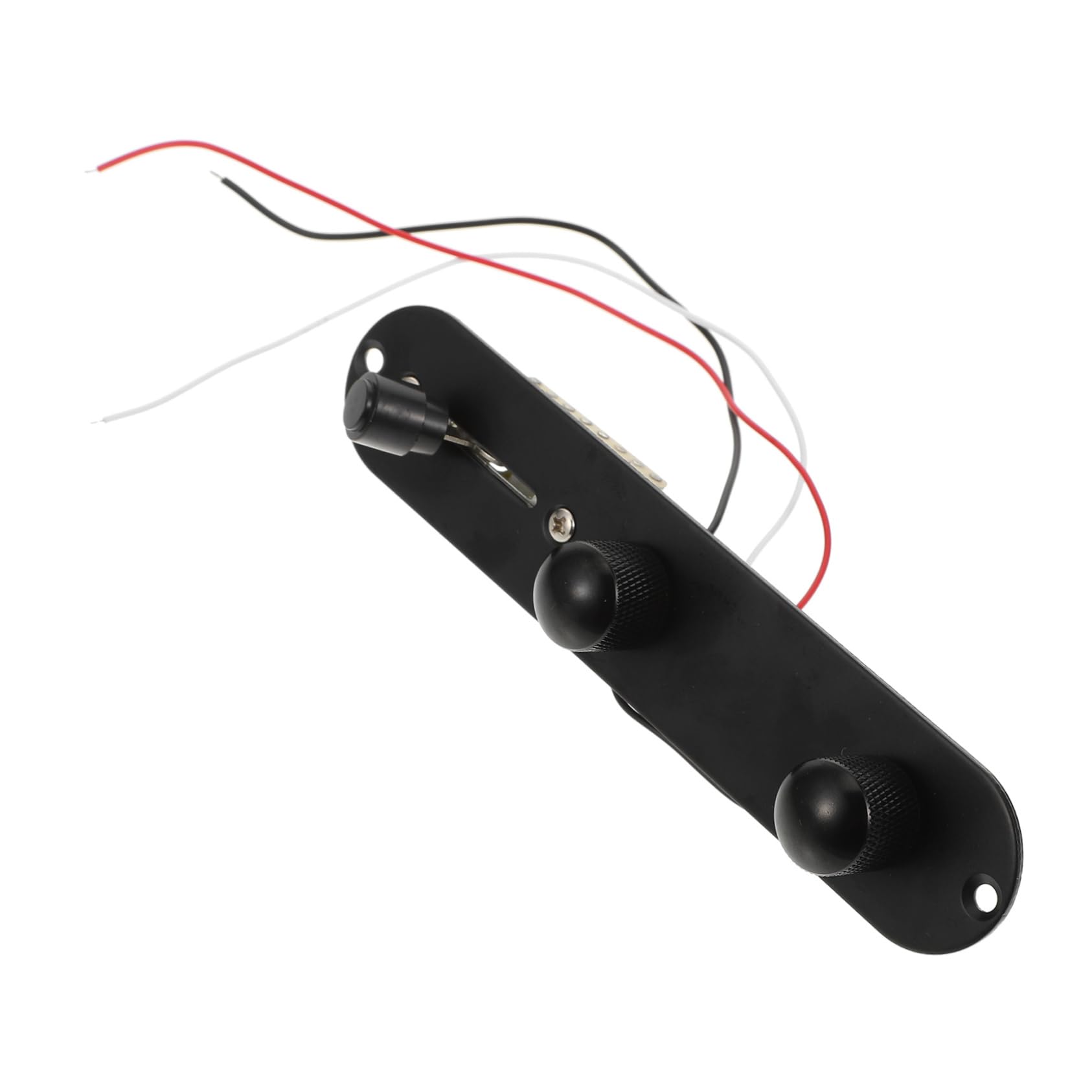 SWOOMEY 1pc Electric Guitar Circuit Control Plate Durable Potentiometer Assembly for Musical Instruments Easy Installation Portable Design Black