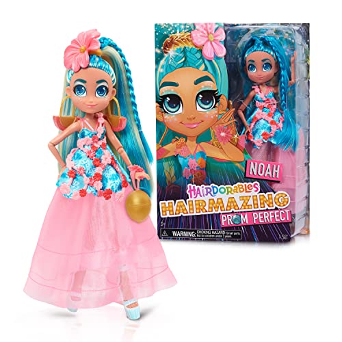 Muñeca Fashion Hairdorables Noah 31.75 cm para niños 3+ miniatura 1