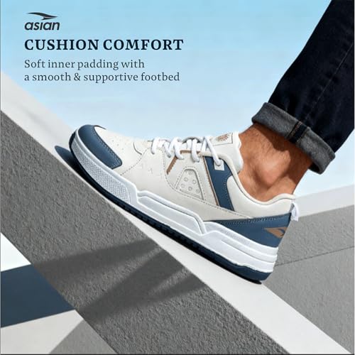 Image of ASIAN Unicorn-12 Men's Stylish Sneakers | Low-Top Casual Shoes with Soft Comfort, Steady Grip Outsole | Walking, Training & Travel Shoes | Trendy Streetwear Look