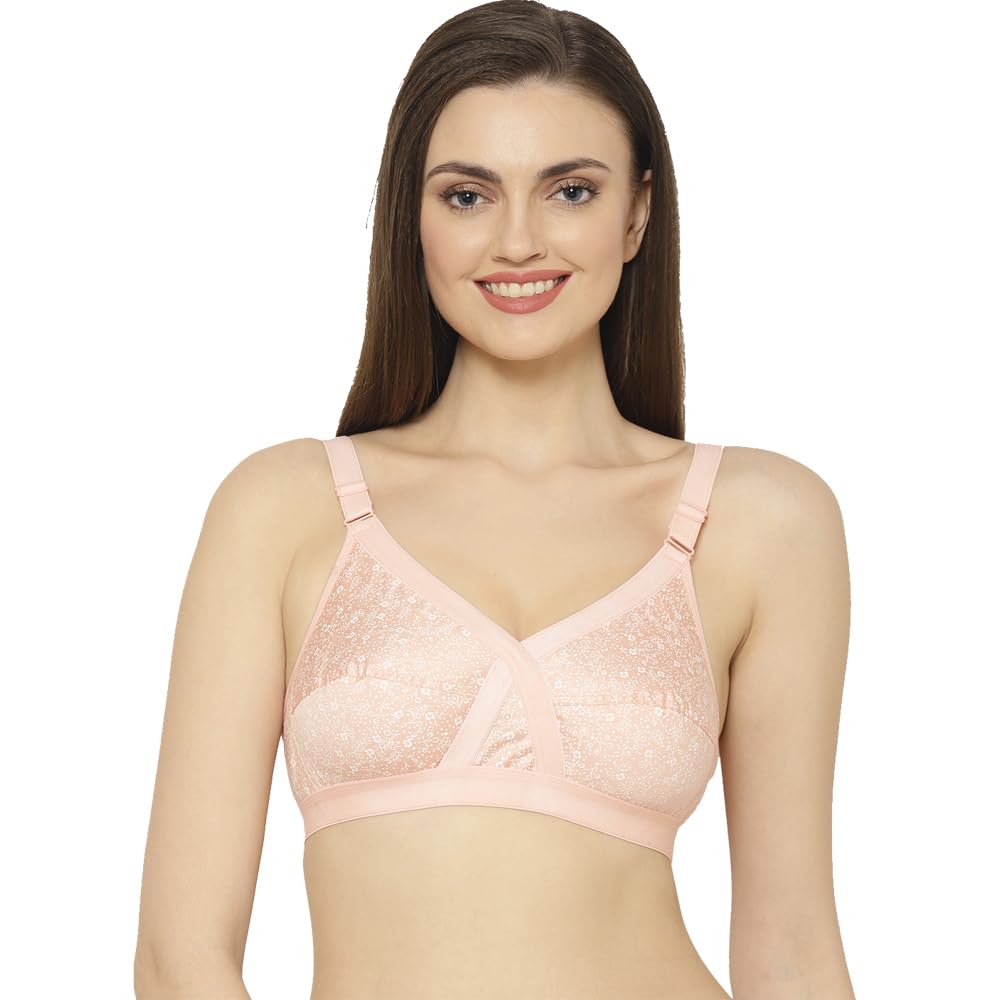 floret Women's Cut & Sew Double Layer-Cups Non Padded & Non-Wired Full Coverage Bra-picture-24