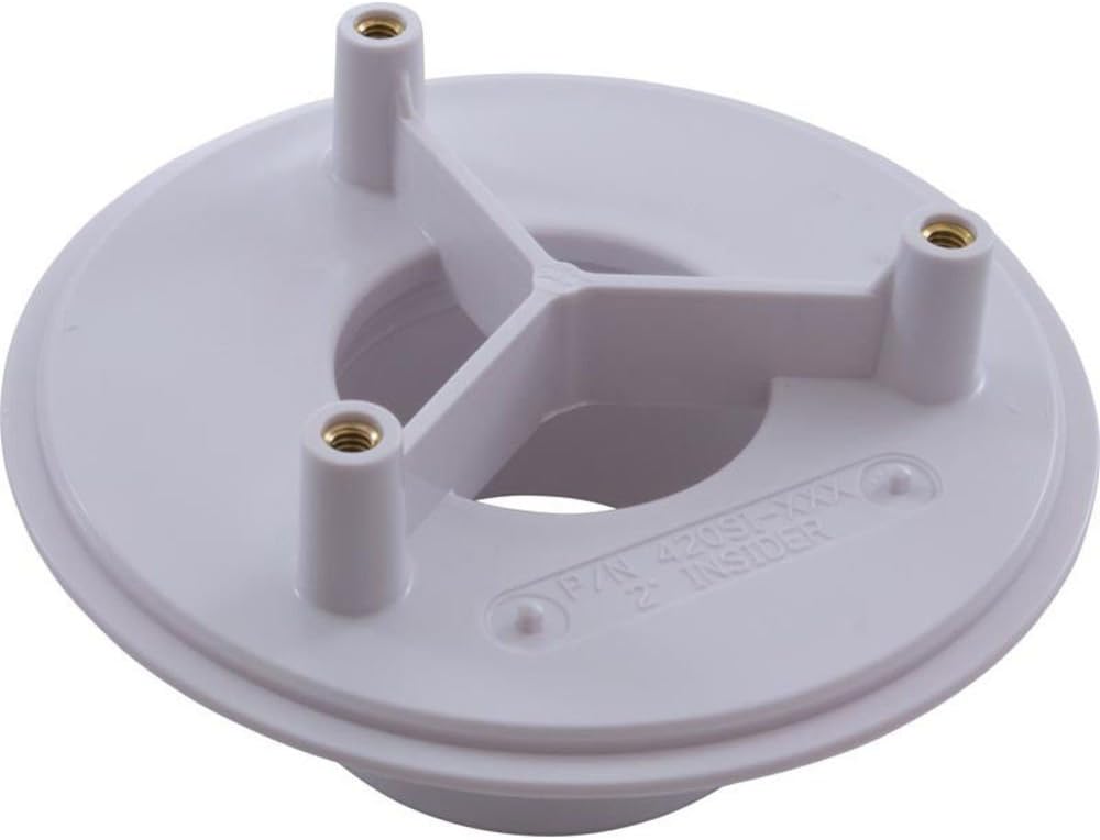 Horizon Spa & Pool Parts Retro 4" Sumpless Bulkhead, 2" Slip Insider, White 420SI101