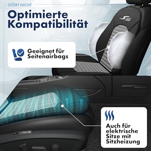 Car Comfort 11653 Autositzaufleger, Sitzaufleger S-Race in blau / Schwarz