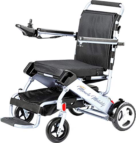 Miracle Mobility Freedom Series Gold Electric Folding Mobility Wheelchair with Two 180W Motors