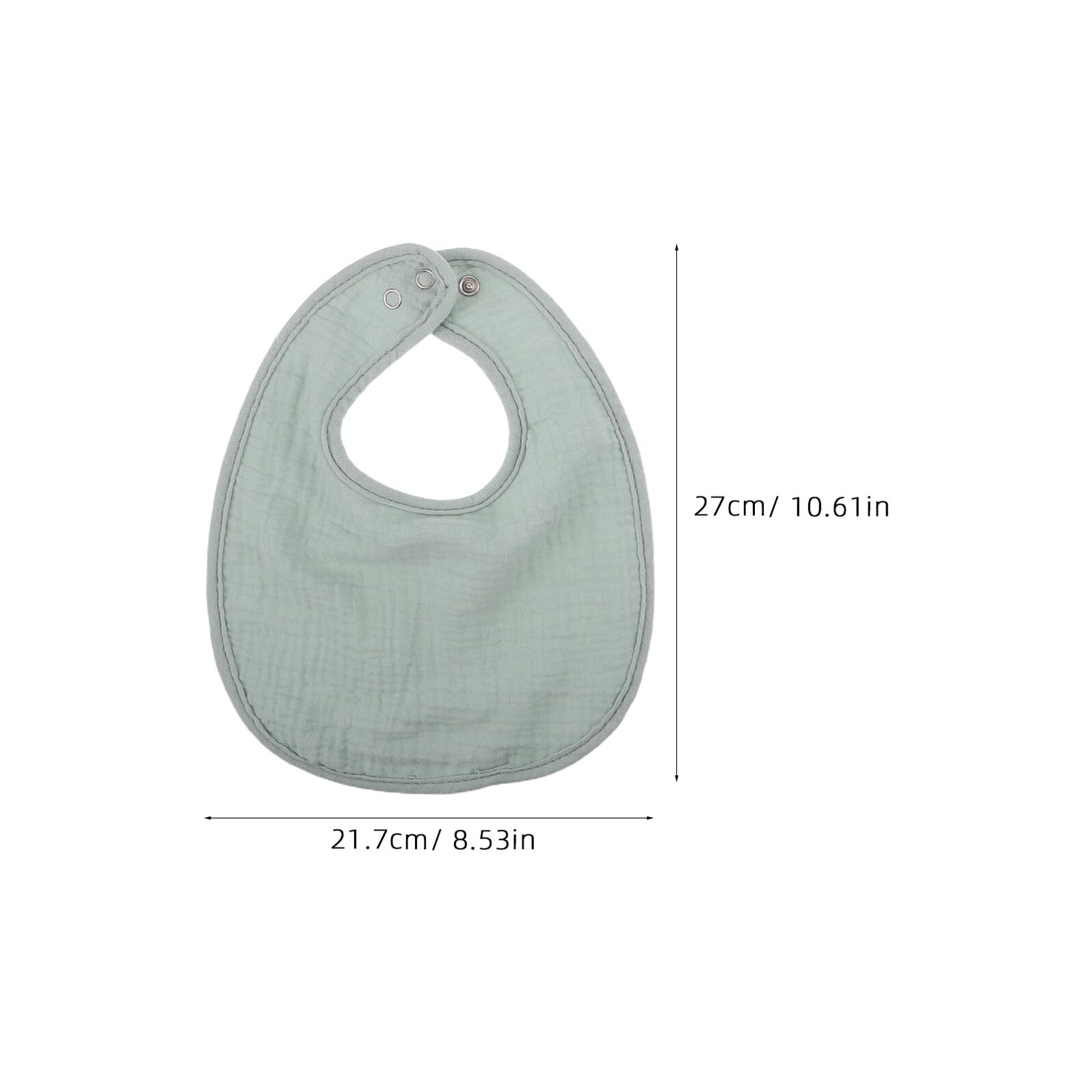 10 Stück Teiliges Halstuch Lätzchen U-förmig Verstellbar Doppellagiges Weiches Baumwoll-musselin Saugfähig und Hautfreundlich Unisex Bandana Sabberlatz für Neugeborene und