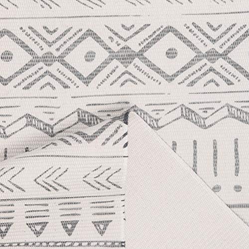 Pauwer Cotton Area Rug Set 2 Piece 4.2'x2'+3'x2' Hand Woven Cotton Rugs with Tassel Washable Cotton Throw Rug Runner for Kitchen, Living Room, Bedroom