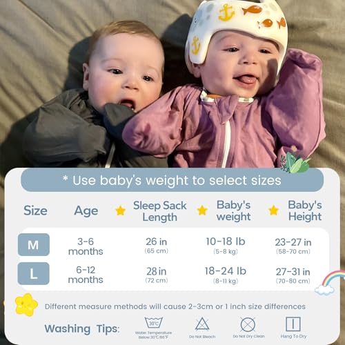 Image of ZIGJOY Shark-Fin Transitional Swaddle for Newborn - 0.5 Tog Rayon Made from Bamboo Transition Swaddle Sleep Sack 3-6 Months Baby Arms Up Swaddle Blanket with 2-Way Zipper, Purple