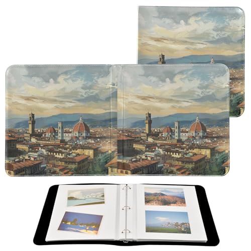 Álbum de fotos ALAZA con paisaje urbano de Florencia, Italia, cubierta de poliuretano, encuadernación de anillas, para bodas, viajes y recuerdos familiares miniatura 2