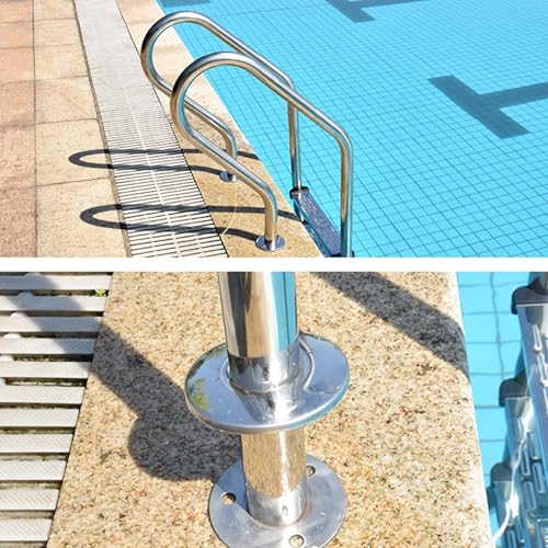 Escalera para piscina de acero inoxidable 2 niveles miniatura 6