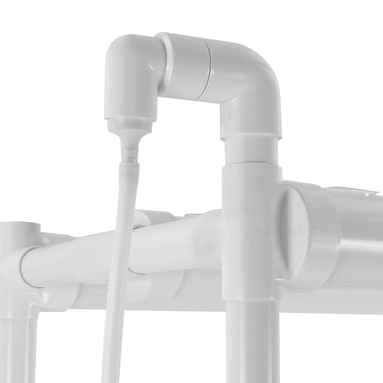 Sistema di coltivazione idroponica con 108 siti di impianto, 4 livelli, kit di coltivazione idroponico mobile, tubi senza terra, con pompa dell'acqua per insalata, fragole, pomodori, PVC U