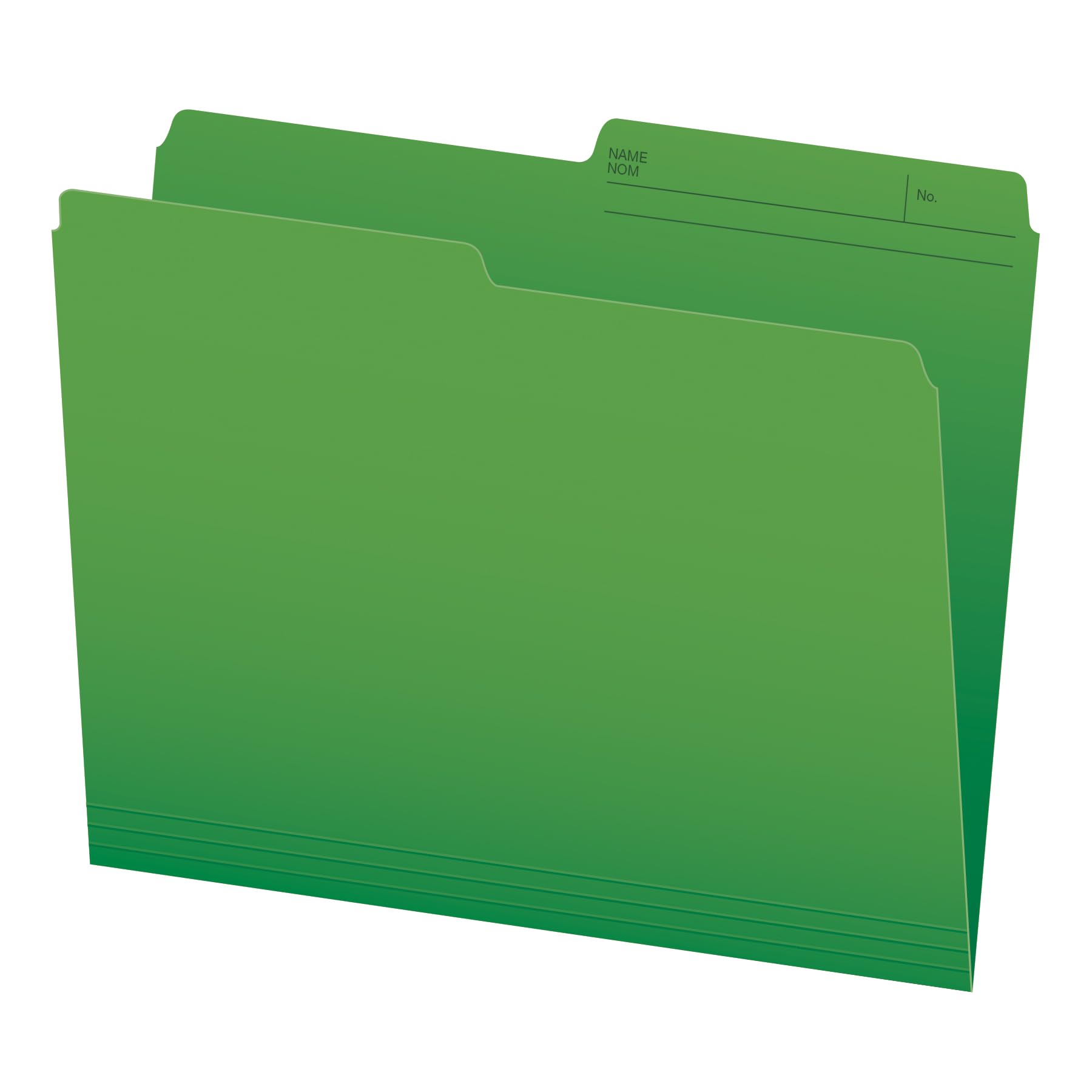 Pendaflex File Folders, 1/2 Cut Tab, Letter Size, Green, Durable Paper Stock, 100/Box, Ideal for Office/Home/School Organization, Made in Canada, Reversible File Organizers image 2
