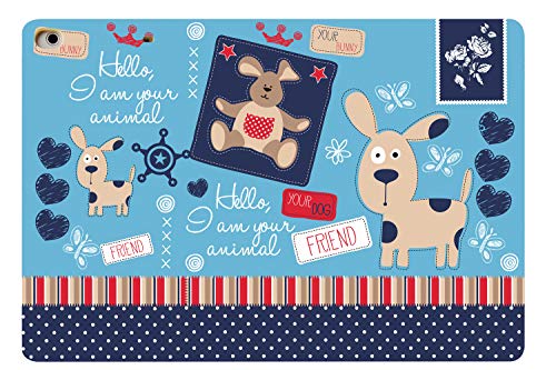 Image of DuraSafe Cases for iPad PRO 11 Inch 1 Generation [Pro 11 1st 2018 ] A1980 A1934 MTXN2HN /A MTXP2HN /A MTXR2HN /A MTXQ2HN /A Ultra Slim Printed Smart PU Leather Flip Folio Book Cover - Puppy Friend