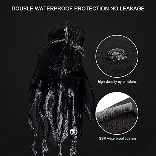 pedkit Luvas quentes de inverno Velo à prova de vento e tela sensível ao toque à prova d'água espor