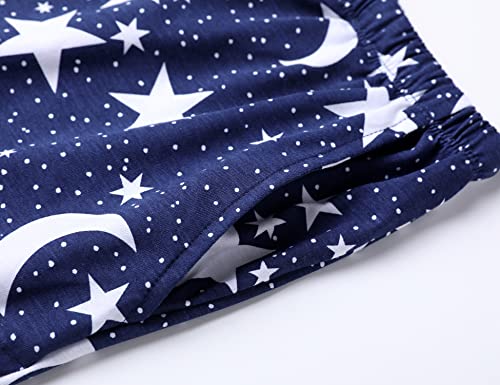 Image of ENJOYNIGHT Women Pajama Shorts Cotton Lounge Bottoms Sleep Shorts with Drawstring & Pockets