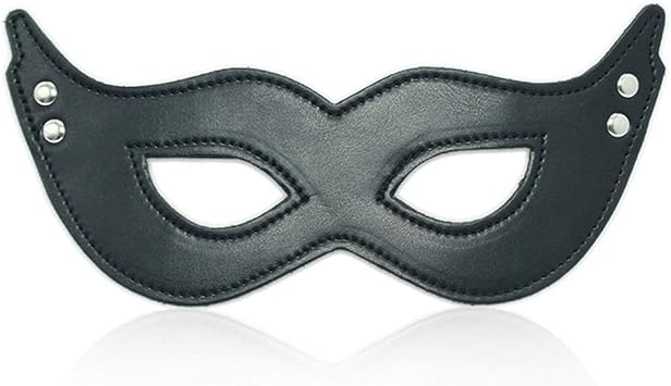 Amazon.com: S~M Leather Blindfold Catwoman Eye Mask Halloween