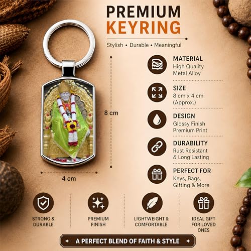 Image of Premium Printed Metal Keychain for Men & Women | High-Definition Artwork Print | Durable Key Ring for Car, Bike, Home & Office Keys | Stylish Decorative Key Holder Gift