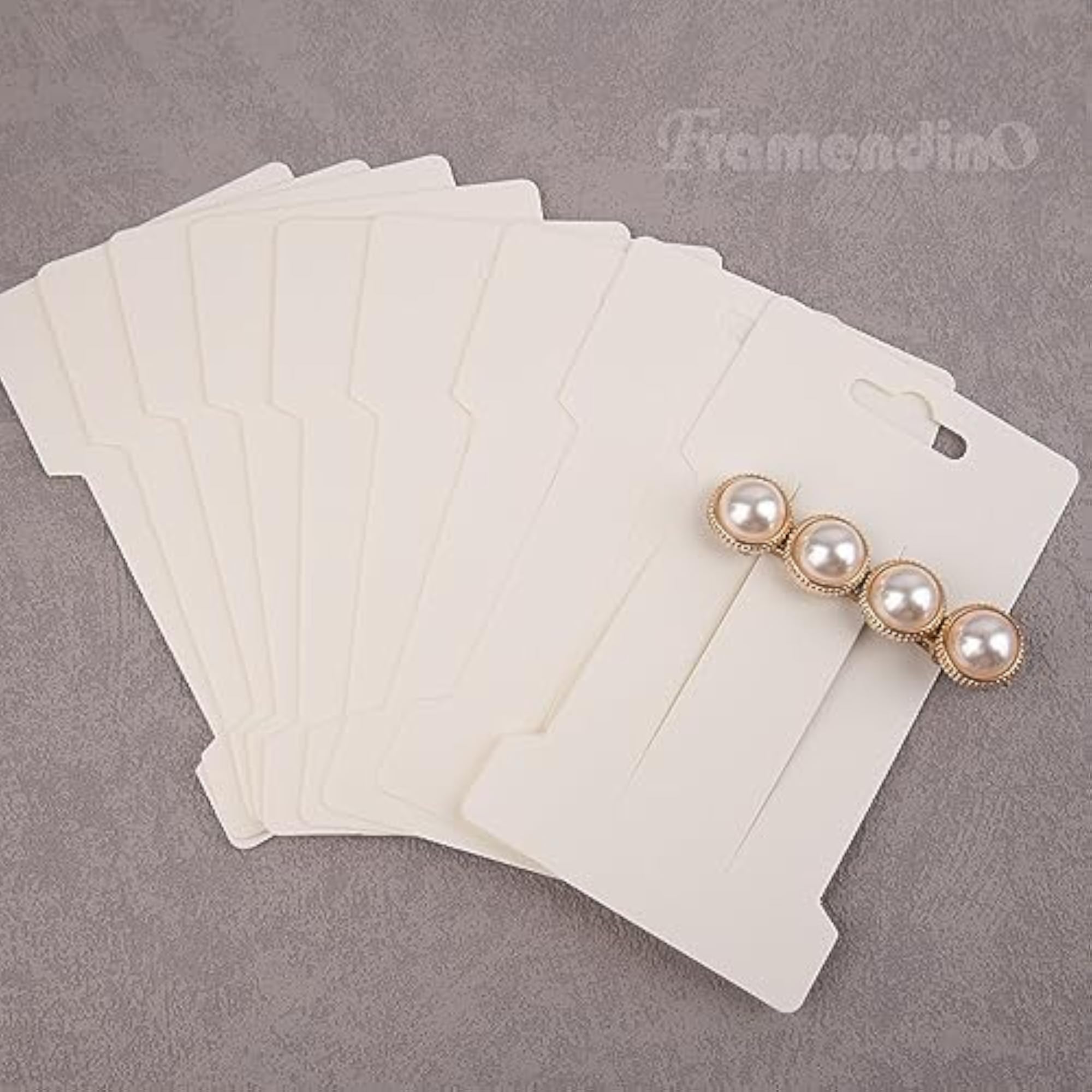 100 Pack Hair Clip Display Cards for Organizing Accessories
