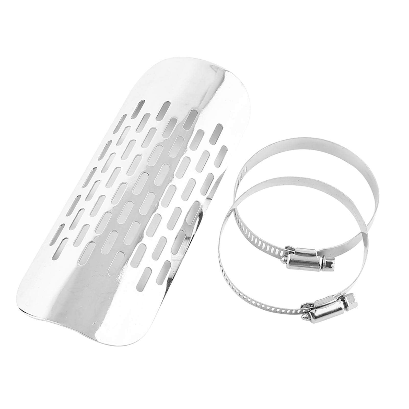 Bouclier Thermique Moto Professionnel, Garde Silencieux en Acier Inoxydable, Trous Rayonnants pour Dissipation de Chaleur et Meilleure Sécurité, pour Équipement Moto Personnalisé