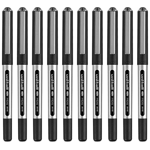 Uni-ball Eye Micro Ub-150 Gel Ink Pen - 0.5 Mm - 10 Pcs - Blue - View #7